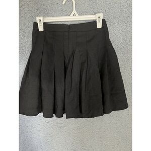ROMWE Black Pleated Women's Skirt Size S (4)